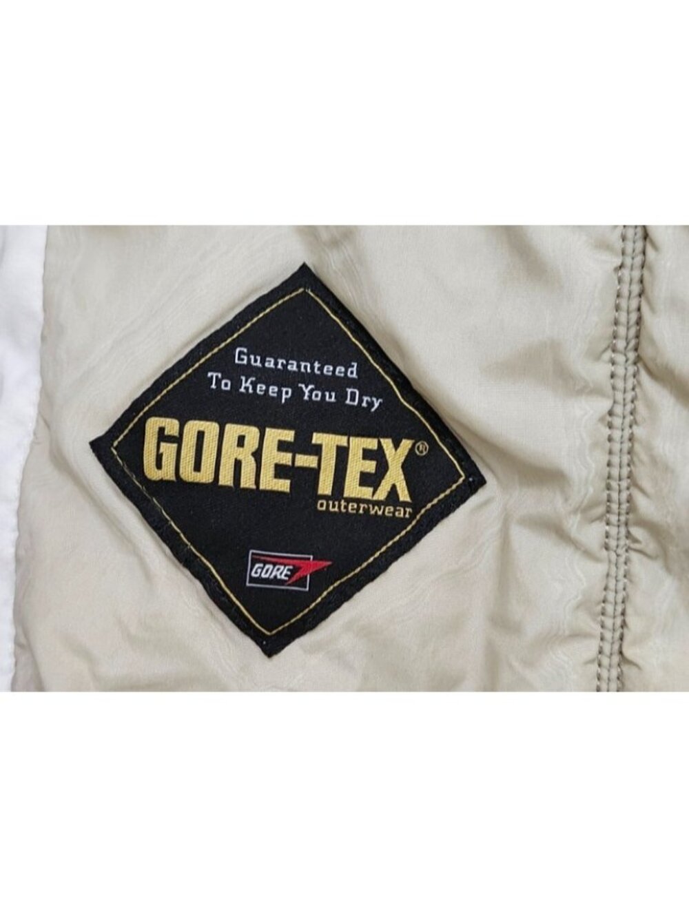 PRADA Sport Linea Rossa Gore-Tex Jacket Womens 42 White Real Fur Hood Nylon Coat - Picture 12 of 16